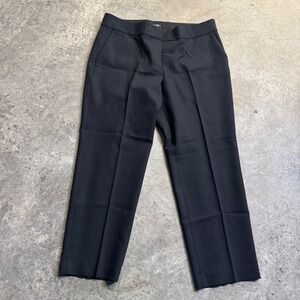J. Crew Wool Creased Trouser Dress Pants Sz 12 Classic Career Quiet Luxury